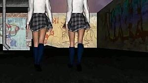 3D Redhead Lesbian Babe Gets Eaten Out in Hardcore Action