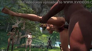 Primate Politics D1 - Crash Landing Sparks Wild Beach Encounters with Locals. Who’s Joining the Nudist Fun?