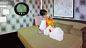 Aranyos tűzlány nagy cicikkel kapja a baszást bwc-től rule 34-ben