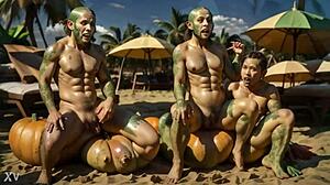 Holy Crap! Hawaii Pumpkins Brings AI-Generated Outdoor Anal Action Without Humans!