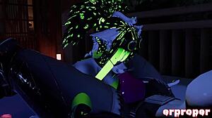 VRChat свирка в гореща вана с извънземно чудовище