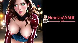 Visual Journey of Hentai Brunette on Latex Streets