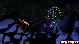 vrchat blowjob action in hot tub with alien monster