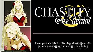 F4M Erotic Audio with Femdom Chastity Tease by Blonde Milf