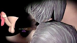 Twin 2B from Nier Automata giving epic blowjob