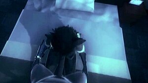 3D animated hentai with a sexy demon girl and a hot scene