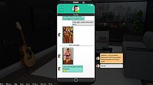 Red head with big tits in just a bra lures me to the couch in Being a Dik 239