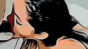 Cartoon - estagiária de férias topa sair com PROFESSOR por dinheiro e ELE GOZA NA BOCA DELA