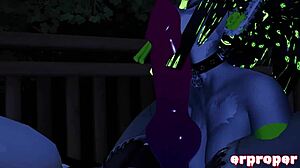 Pušenje u jacuzziju sa vanzemaljskim čudovištem u VRChatu