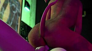 Blonde bombshell in intense anal action