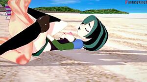 gwen gets wild on the beach with total drama sex fantasy 2