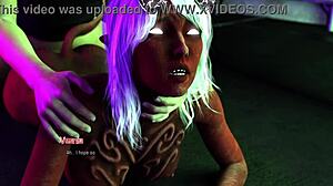 Blonde bombshell in intense anal action