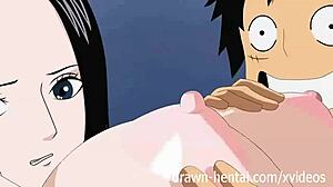 Boa Maru's seduction of Luffy