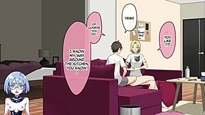 Imaizumi’s House Gathers Gals for Big Tit Manga Action Part 11