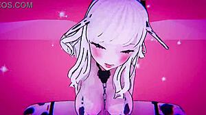 카우걸 의상 입은 틴 크로스드레서가 워크아웃을 스팀 플레이로 바꿔