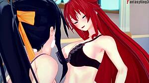 Rias Gremory and Akeno Beg for Sex in HS DXD NTR. Full Fantasy Movie on Sheer!