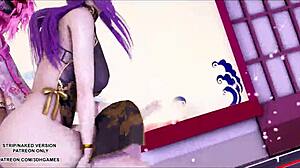 Hot Asian girls dance in League of Legends hentai