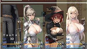 הרפתקנית שופעת חזה בהרם קוקולד RPG