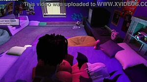 Big black cock fuck in animated manga whore