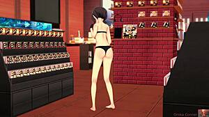 hey, check this 19-year-old megumin cosplayer getting sensual in a konosuba show. her costume and moves are just wild!