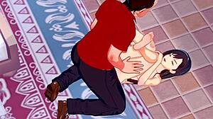 Tifa Lockhart Screws an Ugly Guy in Final Fantasy Hentai