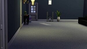 Sims ladyboy gets fucked by BWC in POV style