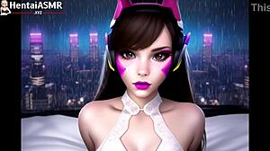 binaural rain asmr with d.va in my bedroom