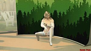 Hot wife cheats with netorare while her husband watches