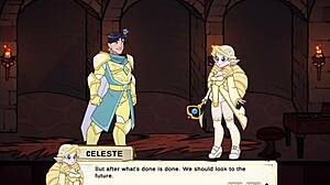 Cartoon witches and princesses having fun with sex in an erogame