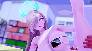 3d anime asuna in micro bikini with outfit details