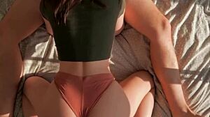 Busty brunette gets hard time