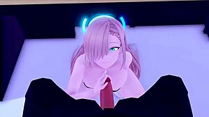 3d anime asuna in micro bikini with outfit details