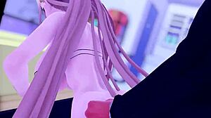 3d anime asuna in micro bikini with outfit details