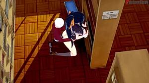 Akeno Library Fuck in HS DxD NTR