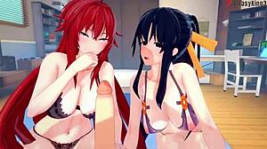 Rias Gremory and Akeno Beg for Sex in HS DXD NTR. Full Fantasy Movie on Sheer!