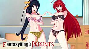 Rias Gremory and Akeno Beg for Sex in HS DXD NTR. Full Fantasy Movie on Sheer!