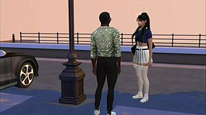 Da escola pro trabalho: Garota jovem 18+ vira prostituta em sims hentai