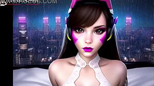 binaural rain asmr with d.va in my bedroom