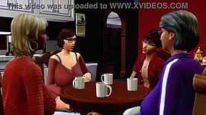 Sims 4 steamy orgy action