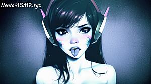 Sensual ASMR with DVA from Overwatch