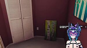 Hentai Slut Masturbates on Webcam