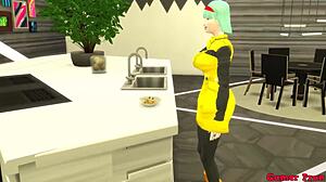 hey, bulma catches her stepson watching porn in episode 1