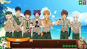 game friends camp episode 10 - heading to the beach with russian voice acting