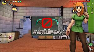 Hornycraft Parody Hentai Game Ep 40 Nerdy Girl Deepthroats in Forest