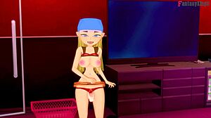 Lindsay POV rżnięcie na wyspie Total Drama z 3D anime cyckami