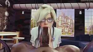 Чувак, я даже говорить нормально не могу, этот 3D SFM компиляция deepthroat дикий!