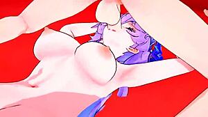 3D anime sex game with hot Asian babe Oppai