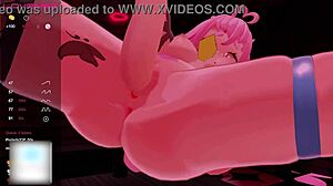 El Xox's yandere character ties up and uses for VTuber duties in cartoon porn