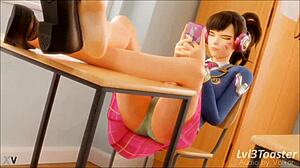 DVA in Overwatch SFM animation
