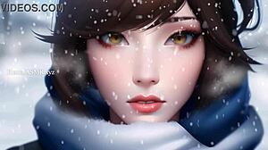 Hyggelig Mei kompilation med store patter i Overwatch action